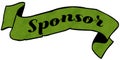 SPONSOR green ribbon.