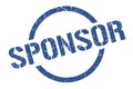 sponsor stamp Royalty Free Stock Photo