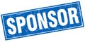 sponsor stamp Royalty Free Stock Photo