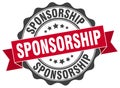 Sponsorship stamp Royalty Free Stock Photo