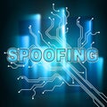 Spoofing Attack Cyber Crime Hoax 2d Illustration