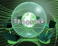 Spoofing Attack Cyber Crime Hoax 3d Rendering