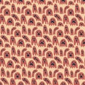 Spook bogey ghost seamless pattern for halloween textile design, eps 10