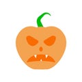 Spook Halloween pumpkin face vector illustration