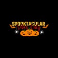 Spooktacular vibes only t-shirt design, Halloween Typographic t-shirt design.
