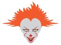 Spooky Clown Face Royalty Free Stock Photo