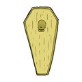 spooky comic cartoon coffin