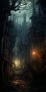 Spooky Dark Hd Fantasy Images In The Style Of Grimshaw