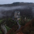 Spooky Medieval Burg Eltz Castle Royalty Free Stock Photo