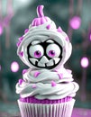 Spooky Ghost Topping Cupcake