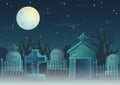 Spooky graveyard items for game design