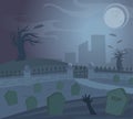 Spooky Graveyard Royalty Free Stock Photo