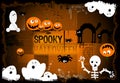 Spooky halloween background