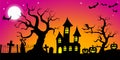 Spooky halloween background