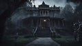 spooky halloween castle A haunted mansion, whe e a of friends decide to spend the night as a dare. They soon discover a demon lord