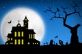 Spooky Halloween night Royalty Free Stock Photo