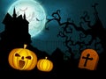 Spooky Halloween night background Royalty Free Stock Photo