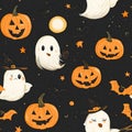 Spooky Halloween Pattern Royalty Free Stock Photo