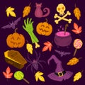 Spooky Halloween Symbols Royalty Free Stock Photo