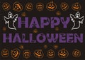 Spooky Halloween Wallpaper Background Giftwrap Royalty Free Stock Photo