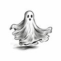 Spooky Hand-Drawn Ghost