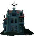 Spooky haunted house