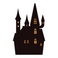 Spooky haunted house vintage template Royalty Free Stock Photo