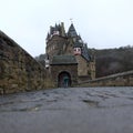 Spooky Medieval Burg Eltz Castle Royalty Free Stock Photo