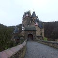 Spooky Medieval Burg Eltz Castle Royalty Free Stock Photo