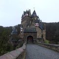 Spooky Medieval Burg Eltz Castle Royalty Free Stock Photo