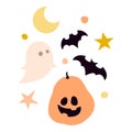 spooky season vector illustration