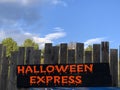 A Spooky Sign Showing Halloween Express