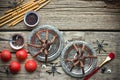 Spooky spider cakes, chocolate spider cookies for Halloween