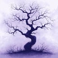 spooky tree with twisted branches and mystical atmosphere