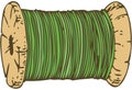 Spool of Green Thread Royalty Free Stock Photo