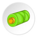 Spool icon, flat style Royalty Free Stock Photo