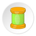 Spool icon, flat style Royalty Free Stock Photo