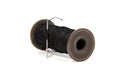 Spool of thread and needle isolated on white Royalty Free Stock Photo