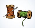 Spool of thread. Vector drawing