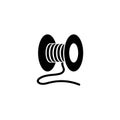 Spool of Threads, Sewing Flat Vector Icon Royalty Free Stock Photo