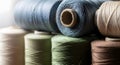 Spools of Colored Thread for Sewing Royalty Free Stock Photo