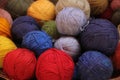 Spools of colorful Alpaca yarn Royalty Free Stock Photo