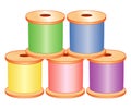 Spools of Pastel Thread