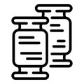 Spools thread icon, outline style