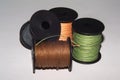 Spools of thread. Photo for magazin Royalty Free Stock Photo