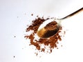 Spoon with cacao powder