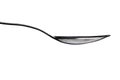 A spoon close on the side isolated Royalty Free Stock Photo