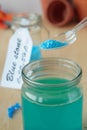 Spoon of copper sulphate Royalty Free Stock Photo