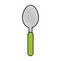 Spoon cutlery isolated icon