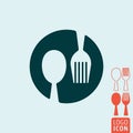 Spoon and fork icon